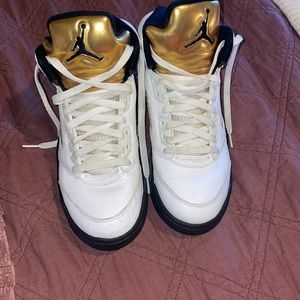 Air jordan 5s olympic gold